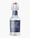 Clear Glass Beugel Bottle Mockup Clear Glass Beugel Bottle Mockup