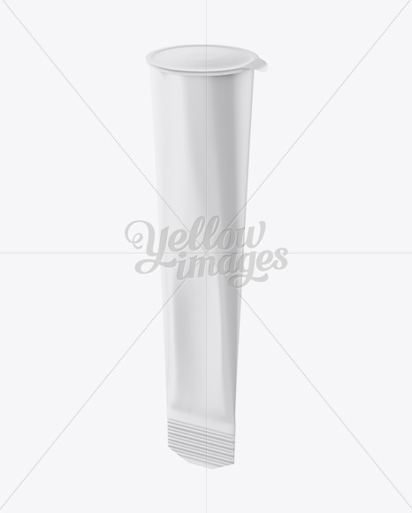 Ice Lolly Tube W/ Matte Lid Mockup