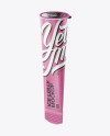 Ice Lolly Tube W/ Metallic Lid Mockup