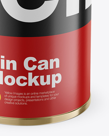 Tin Can w/ Pull Tab Mockup