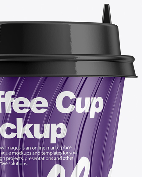 Glossy Coffee Cup Mockup