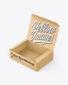 Opened Kraft Box Mockup Opened Kraft Box Mockup