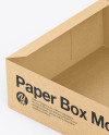 Opened Kraft Box Mockup