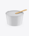 Matte Ice Cream Cup Mockup