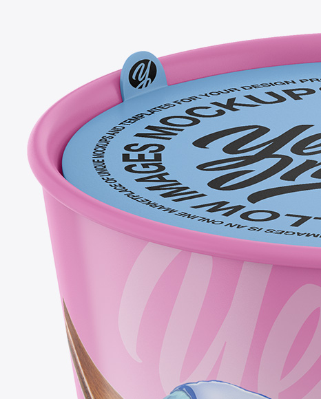 Matte Ice Cream Cup Mockup