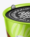 Metallic Ice Cream Cup Mockup