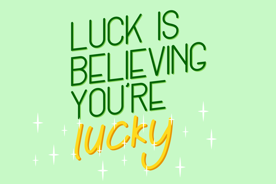 Lucky Green Font Duo Lucky Green Font Duo