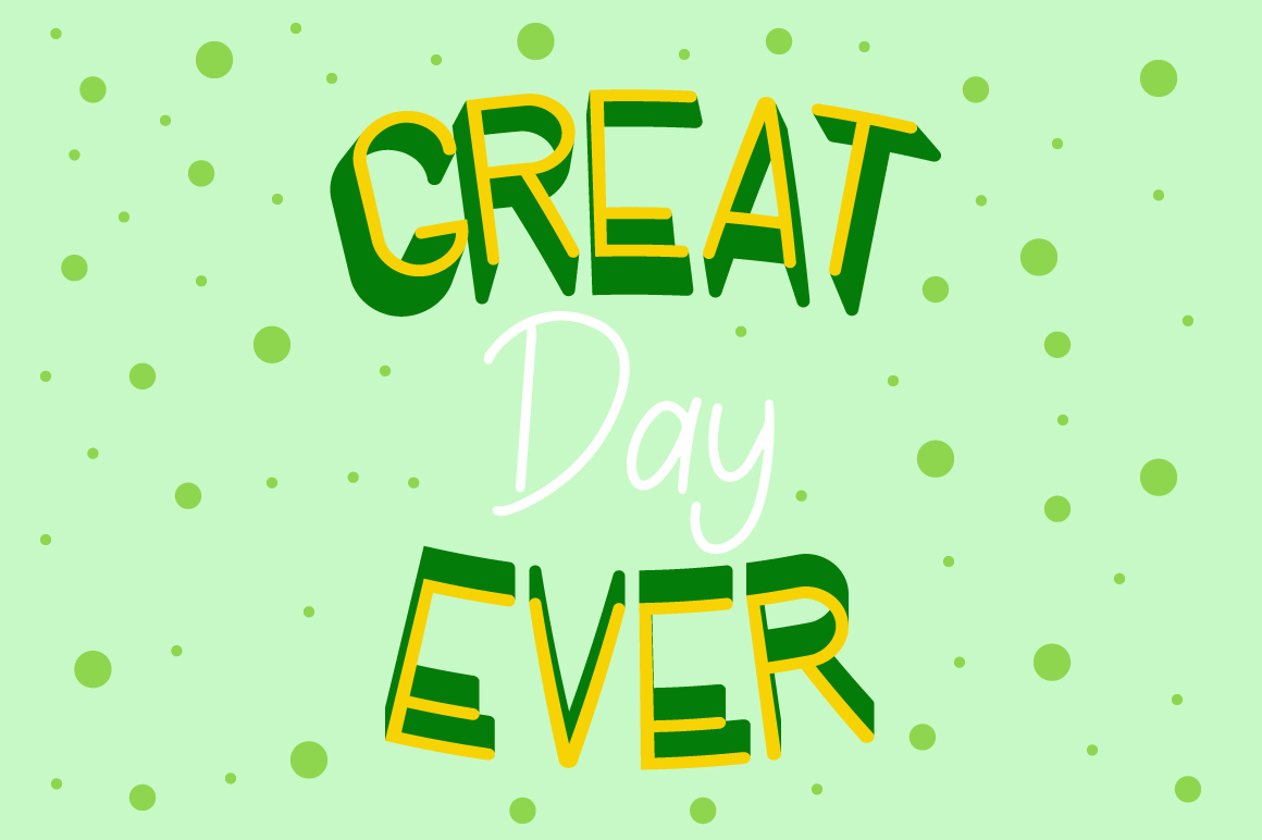 Lucky Green Font Duo Lucky Green Font Duo