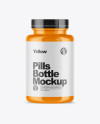 Glossy Pills Bottle Mockup