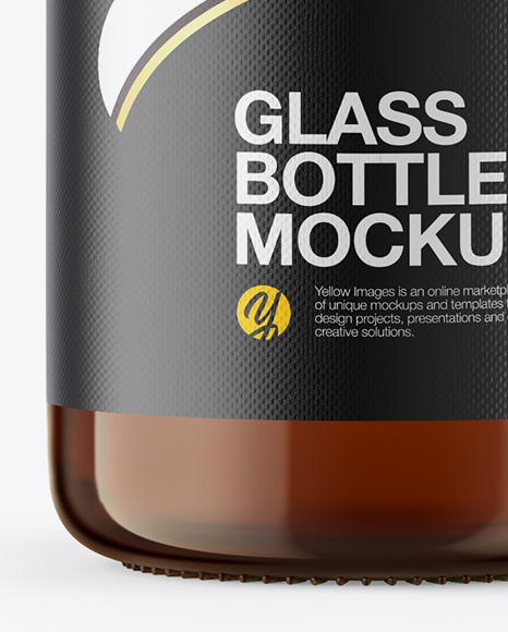 Amber Glass Bottle With Clamp Lid