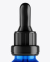 Blue Glass Dropper Bottle Mockup