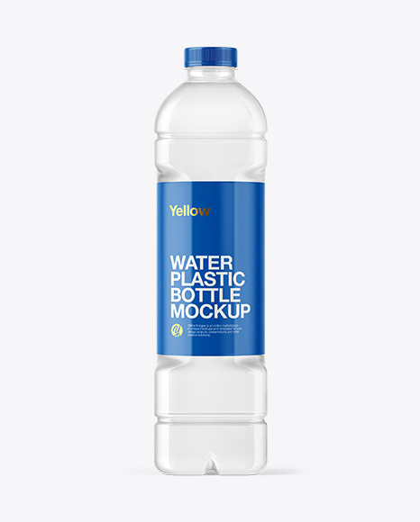 Clear Plastic Bottle Mockup