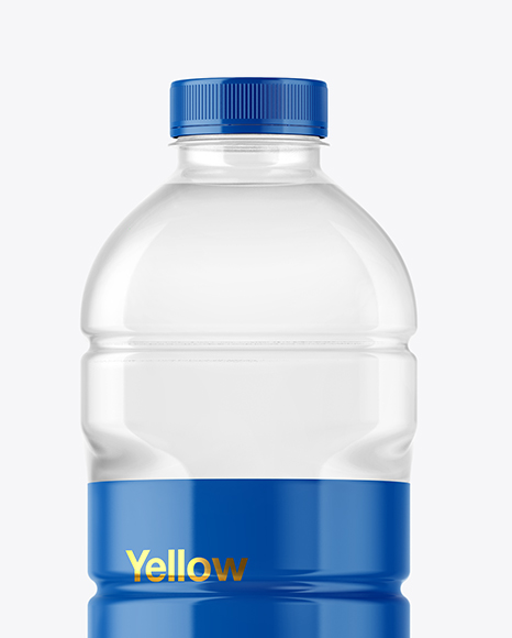 Clear Plastic Bottle Mockup