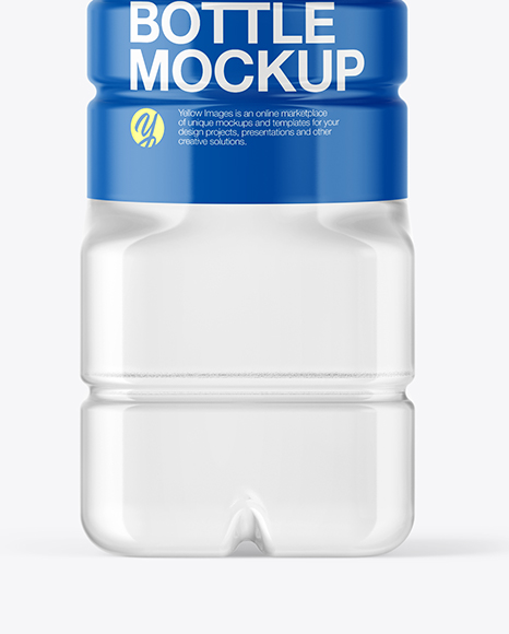 Clear Plastic Bottle Mockup