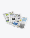 Three Newspapers Mockup