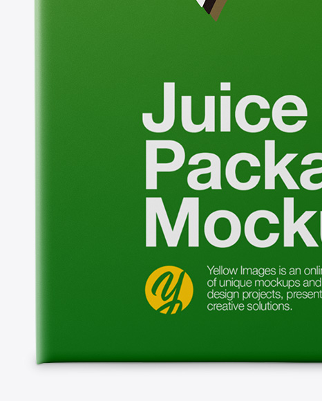 Carton Package Mockup - Front view