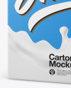 Carton Pack Mockup - Half side view