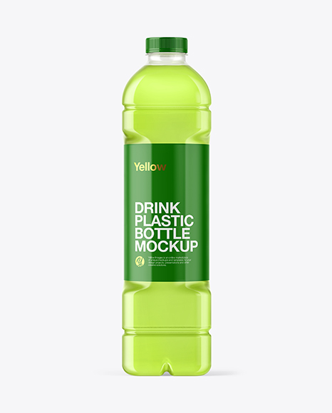 Clear Plastic Bottle Mockup