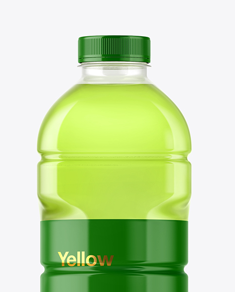 Clear Plastic Bottle Mockup