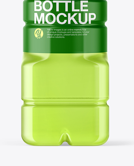 Clear Plastic Bottle Mockup