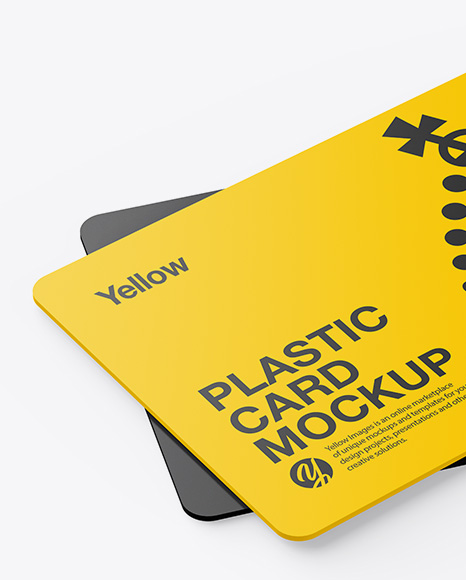 Two Plastic Cards Mockup