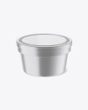 Metallic Sauce Jar Mockup