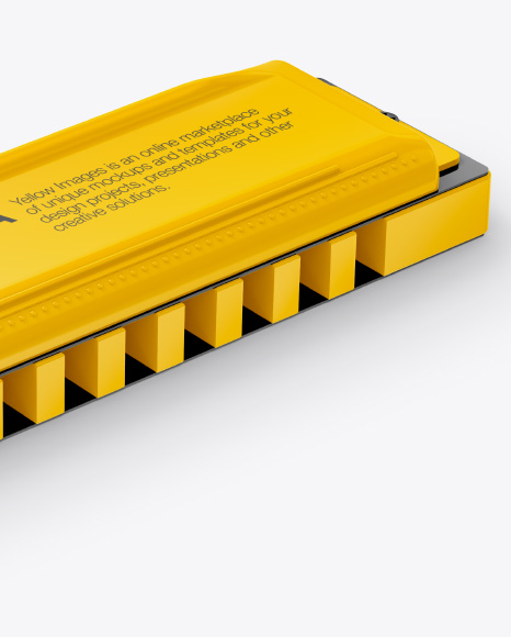 Glossy Harmonica Mockup