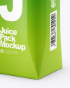 250ml Matte Juice Carton Package Mockup