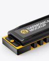 Matte Harmonica Mockup