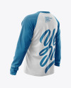 Melange Men’s Raglan Long Sleeve T-Shirt Mockup