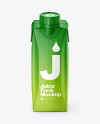 250ml Matte Juice Carton Package Mockup