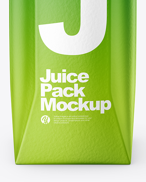 250ml Matte Juice Carton Package Mockup