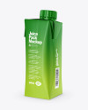 250ml Matte Juice Carton Package Mockup