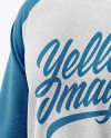 Melange Men’s Raglan Long Sleeve T-Shirt Mockup