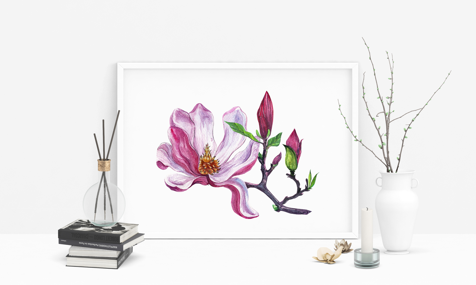 watercolor set Magnolia