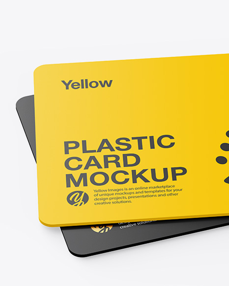 Two Plastic Cards Mockup