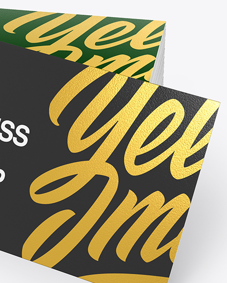 Stack of Business Cards Mockup