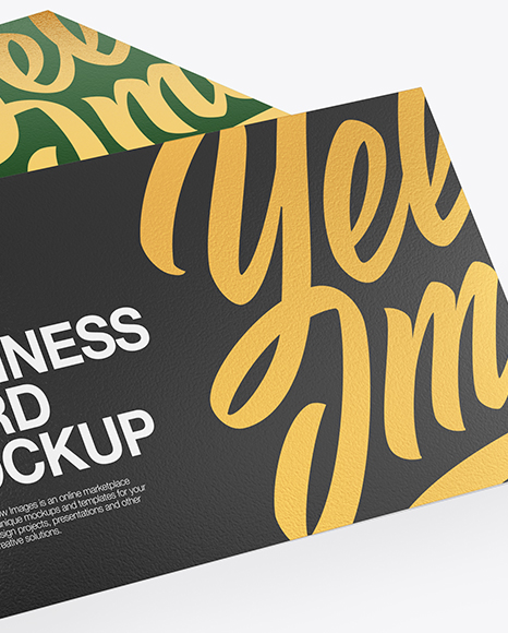 Stack of Business Cards Mockup