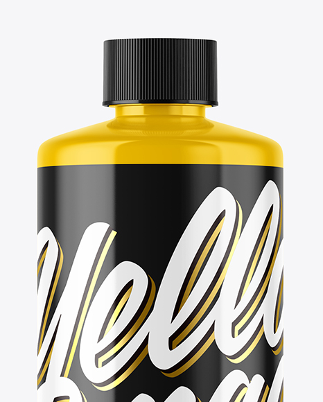 Glossy Plastic Bottle Mockup Glossy Plastic Bottle Mockup