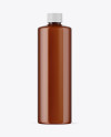 Amber Plastic Bottle Mockup