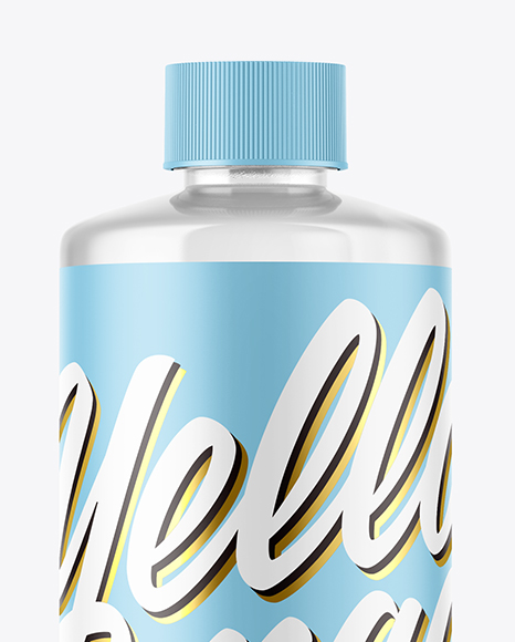 Clear Plastic Bottle Mockup