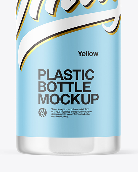 Clear Plastic Bottle Mockup