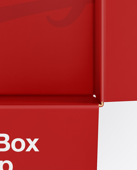 Opened Paper Box Mockup Opened Paper Box Mockup