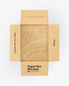 Opened Kraft Box Mockup