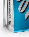 Metallic Food Bag Mockup - Half Side View