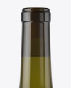 1.5L Antique Green Glass Bottle With White Wine Mockup