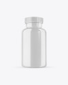 Glossy Pills Bottle Mockup