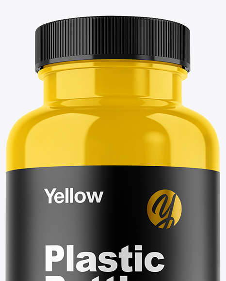 Glossy Pills Bottle Mockup
