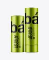 Metallic Lip Balm Tube Mockup Metallic Lip Balm Tube Mockup
