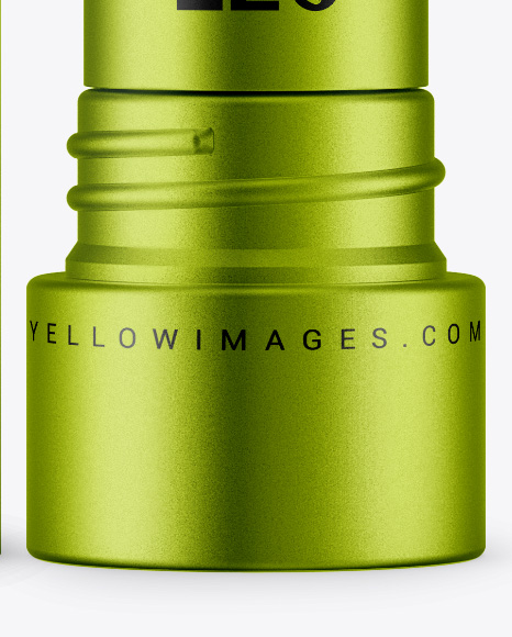 Metallic Lip Balm Tube Mockup Metallic Lip Balm Tube Mockup